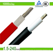 TUV aprobado, excelente resistencia a la abrasión, Cable Solar de 1X10mm2